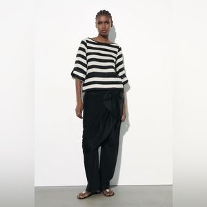 STRIPED LINEN TOP - 100% Linen - Brand new w tags! Size S